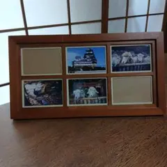 木製フォトフレーム 6枚用 横長デザイン