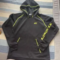 YONEX フード付きジャージ ブラック/ライム