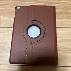 ブラウン合成皮革360度回転式タブレットケース