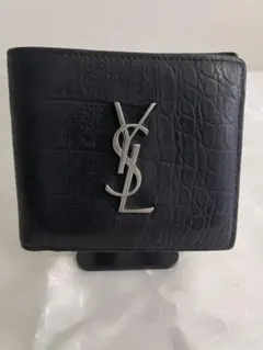 Saint Laurent サンローラン 二つ折り財布 カサンドラ シルバー