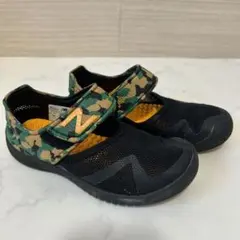 New Balance ニューバランス サンダル 18cm ブラック 迷彩