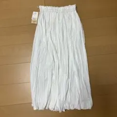 [新品]GREEN PARKS レディース ホワイト プリーツスカート F
