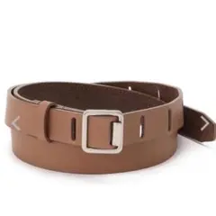 Yoke レザーベルト　ブラウン　美品 YOKE(ヨーク)｜【UNISEX】W RING レザーベルト/ブラウン の通販