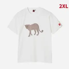 Tシャツ　半袖　メンズ　高級生地Tシャツ　コットン100% ヒョウ　豹