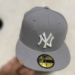 New Era 59FIFTY グレー ヤンキースキャップ