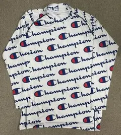 Champion golf 総柄　モックネックインナー　シャツ　ダブルドライ