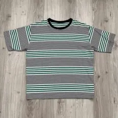 uniform experiment 2022S/S ボーダーTシャツ 緑