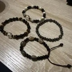 天然石ブレスレット 4本セット