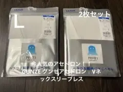 【SALE】グンゼ　メンズ Vネックスリーブレスシャツ Lサイズ 2枚セット