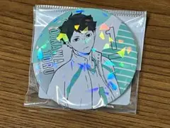 ハイキュー　及川　ホログラム缶バッジ