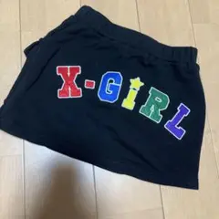 X-GIRL カラフルロゴスカート 黒　サイズ90 シンプル可愛い
