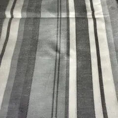 生地　グレー　ストライプ　約100✖️150cm カットクロス