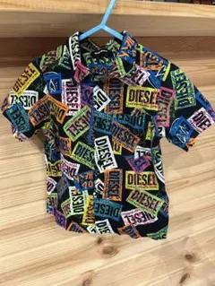DIESEL KIDS 総柄シャツ(約80〜85㎝)