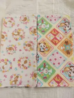 4重ガーゼハンカチ♪2枚セット♡ハンドメイド