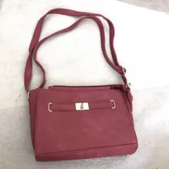バック　スエード　ピンク　新品