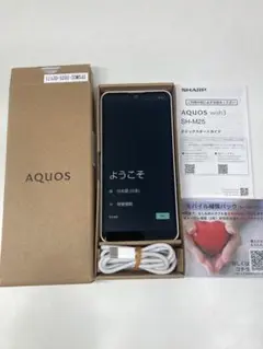 【美品】SHARP AQUOS wish3 SH-M25 ホワイト　SIMフリー