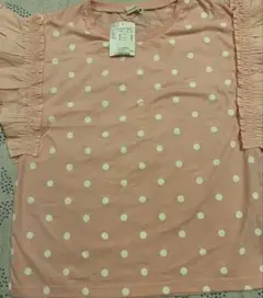 新品未使用　水玉模様フリル袖チュニック 150cm ブランシェス