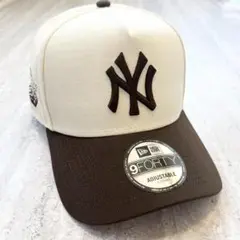 海外限定 NY ヤンキース ニューエラ　　A-frame ブラウン ツートン