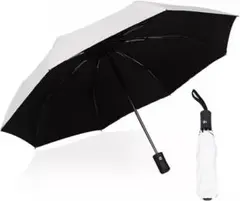 折りたたみ傘 晴雨兼用 ワンタッチ 自動開閉 収納ポーチ付き UVカット 無地