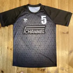 アレグレ　FCHANNEL 5番 サッカーシャツ 黒　プラクティスシャツ
