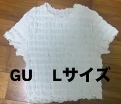 GU レディース ホワイト Tシャツ Lサイズ
