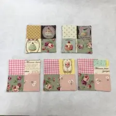 ハンドメイド　コースター　5枚セット　スイーツ①