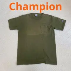 Champion T1011 M ポケット付きTシャツ オリーブ