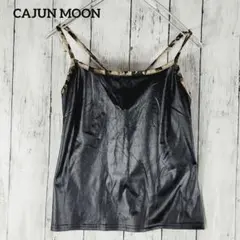 CAJUN MOON【M】レザー ショートトップ キャミソール アニマル柄