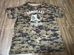 KAMAKAZY SPIRITS 迷彩 メッシュTシャツ L