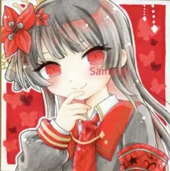 魔法少女ノ魔女裁判 まのさば 二階堂ヒロ 手描きイラスト