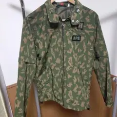 エイプ デジタル迷彩 レインジャケット サイズS APE ワッペン