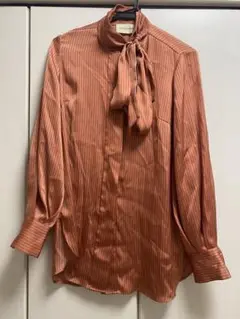 バイマレーネビルガー シルクボウタイブラウス