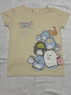 美品 すみっコぐらし Tシャツ ベージュ イエロー 半袖 Mサイズ