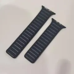 【値下】Apple Watch純正　レザーリンク 45m S/M ミッドナイト