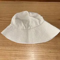 ベージュ　コットン バケットハット