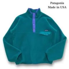 【patagonia】90sUSA製 パタゴニア フリース ハーフスナップボタン