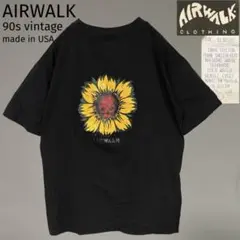 希少品 USA製 90s AIRWALK エアウォーク tシャツ スカル