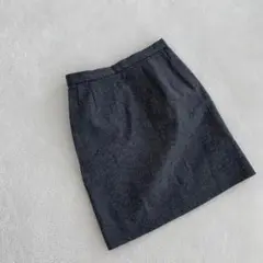 J&R スカート ウール混 グレー タイト ミディ丈 裏地付き 可愛い