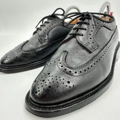 【美品】TOMBROWNブラック レザウィングチップ ドレスシューズ メンズ 黒