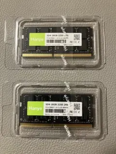 ノートPC用メモリ　DDR4 -3200M 32GB（16GB✖️2枚）