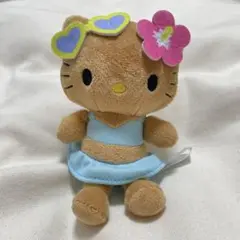 日焼けキティ　ぬいぐるみマスコット　ハローキティ