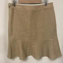 GAP タイトフレアスカート ベージュ L