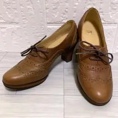 ing ウィングチップ メダリオン ブラウン 22.5cm