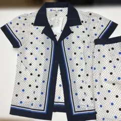 To b. by agnès b. ドット柄開襟シャツ スカートセットアップ新品
