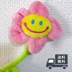 ぬいぐるみ 花束 ピンク スマイル フラワー 韓国 雑貨