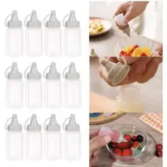 調味料スクイーズボトル 12個 30ml ドレッシング プラスチック