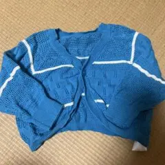 ベビー服 長袖カーディガン ブルー 青色 70〜80cm★