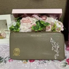 ADMJスワロフスキーエレメントデザイントープカラー長財布美品