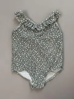 H&M 花柄フリル水着 74/80