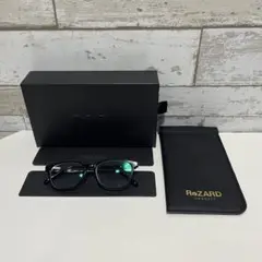 REZARD リザード　黒縁メガネ　四角型　ヒカル着用　箱付き